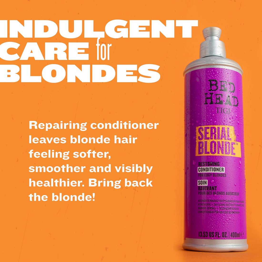 TIGI Bed Head Serial Blonde Restoring Conditioner 970ml- Repair & Strengthen Blonde Hair