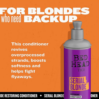 TIGI Bed Head Serial Blonde Conditioner 400ml- Repair & Strengthen Blonde Hair