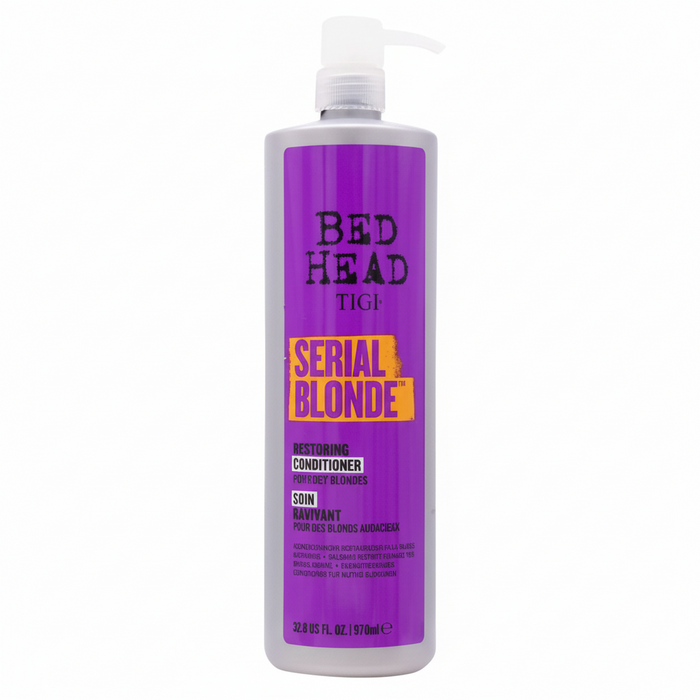 TIGI Bed Head Serial Blonde Restoring Conditioner 970ml- Repair & Strengthen Blonde Hair