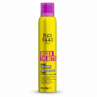 tigi bed head bigger the better foam shampoo 200ml volumizing lightweight cleanser for fine flat and limp hair