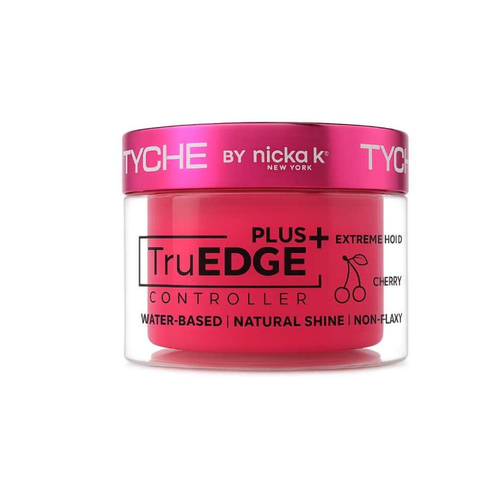 TYCHE truedge plus controller 100ml cherry extreme hold edge control gel for sleek smooth long lasting edges with shine no flakes and nourishing oils