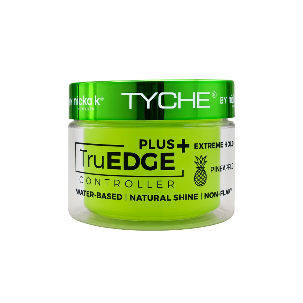TYCHE truedge plus controller 100ml pineapple extreme hold edge control gel for sleek smooth long lasting edges with shine no flakes and nourishing oils