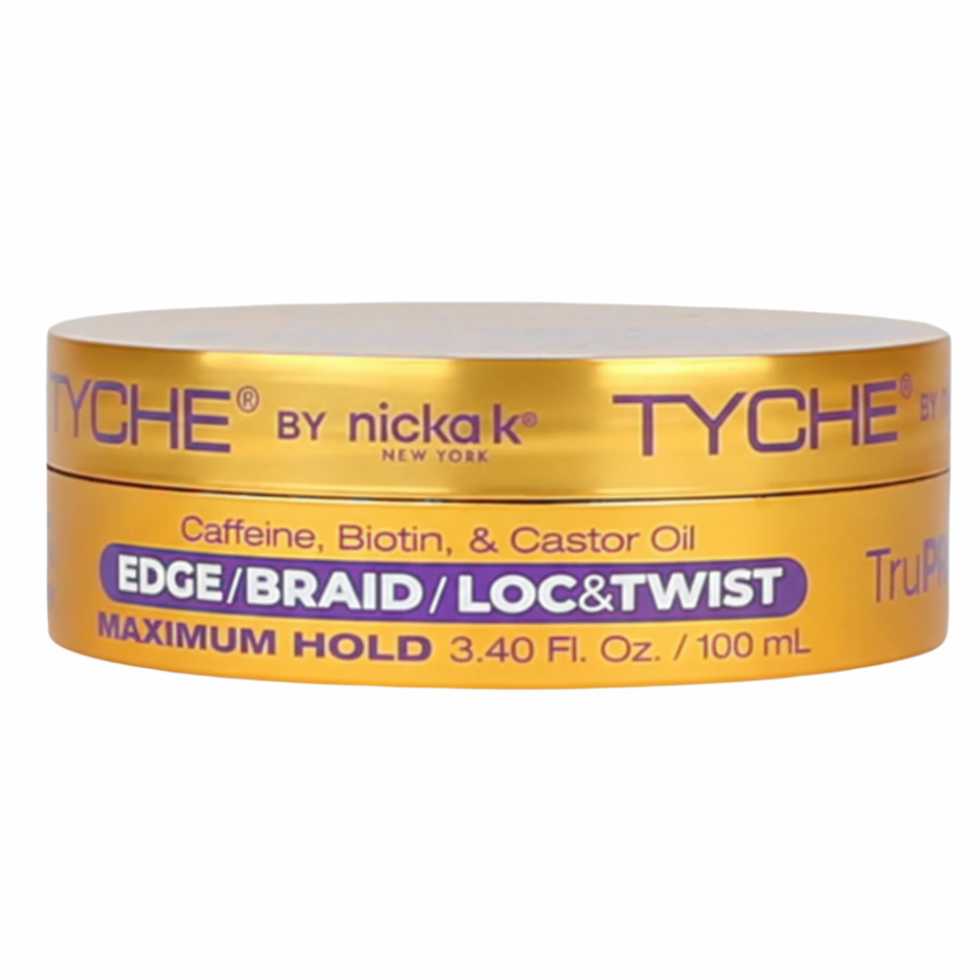 TYCHE trupro 3 in 1 gel 3.38oz extreme hold styling gel with biotin for edges braids locs twists and natural hairstyles smooth flake free long lasting control