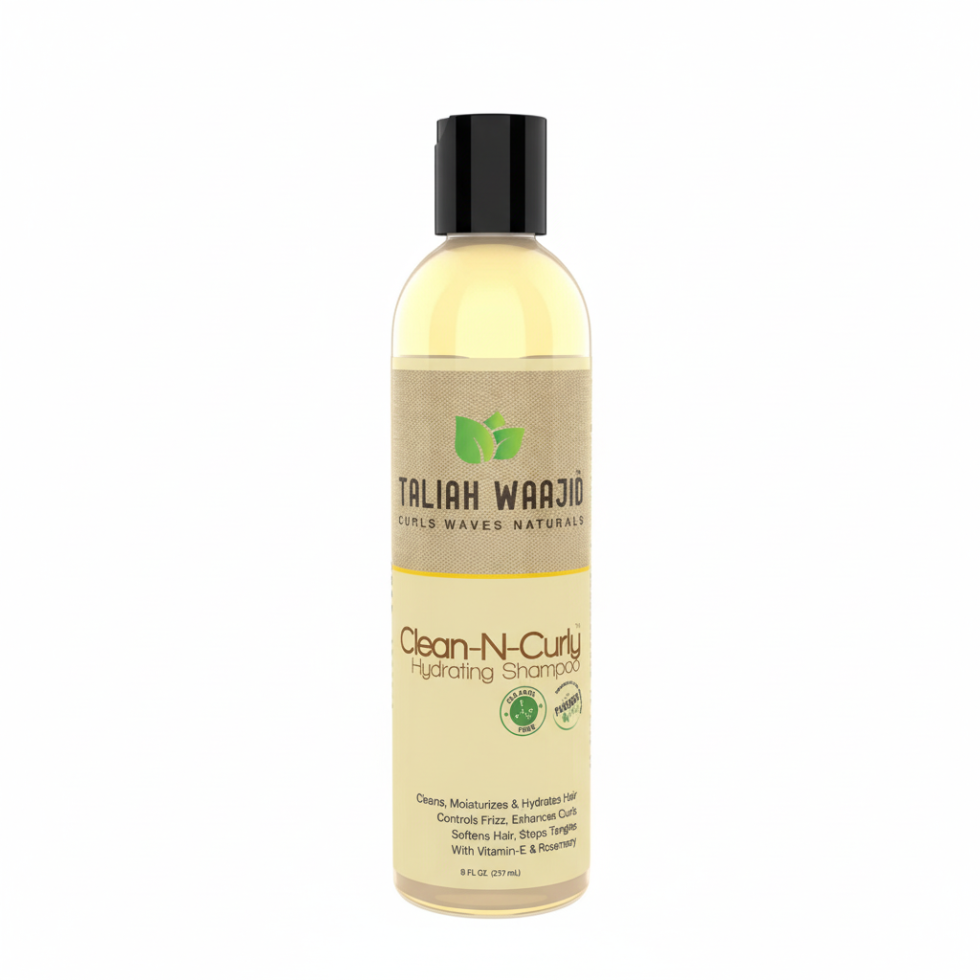 Taliah waajid clean n curly hydrating shampoo softens curls frizz control moisture