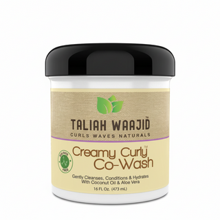 taliah waajid creamy curly co wash coconut oil aloe vera cleansing conditioner 473ml