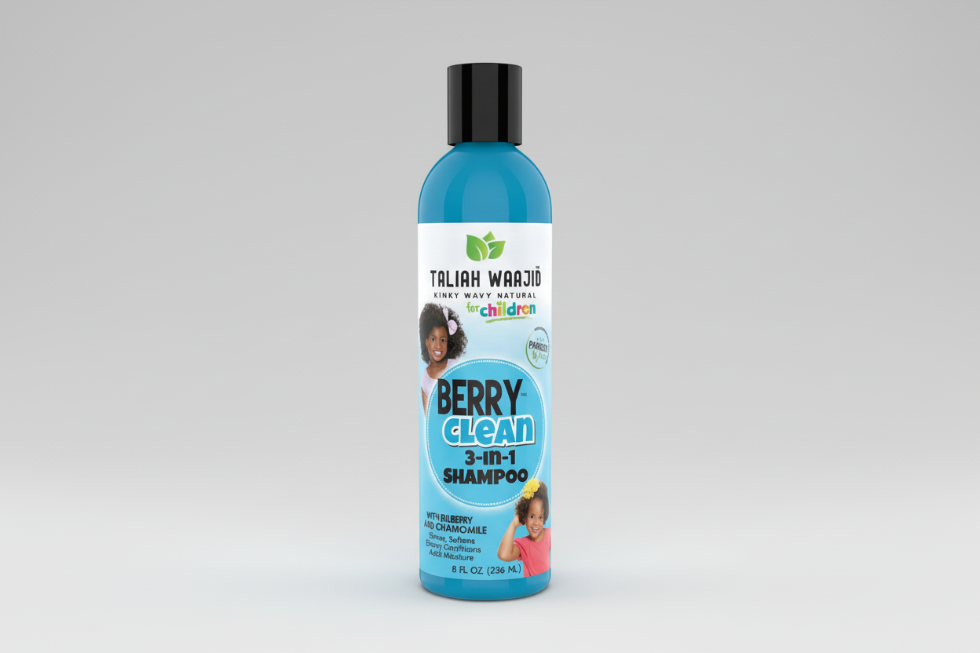 taliah waajid berry clean 3 in 1 kids shampoo gentle cleanser soft hair 236ml