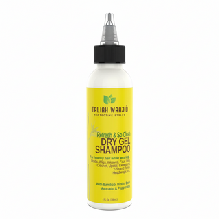 Taliah waajid refresh so clean dry gel shampoo bamboo avocado peppermint waterless cleanser