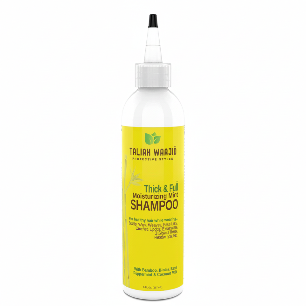 Taliah waajid thick full moisturizing mint shampoo sulfate free scalp cleanse braids
