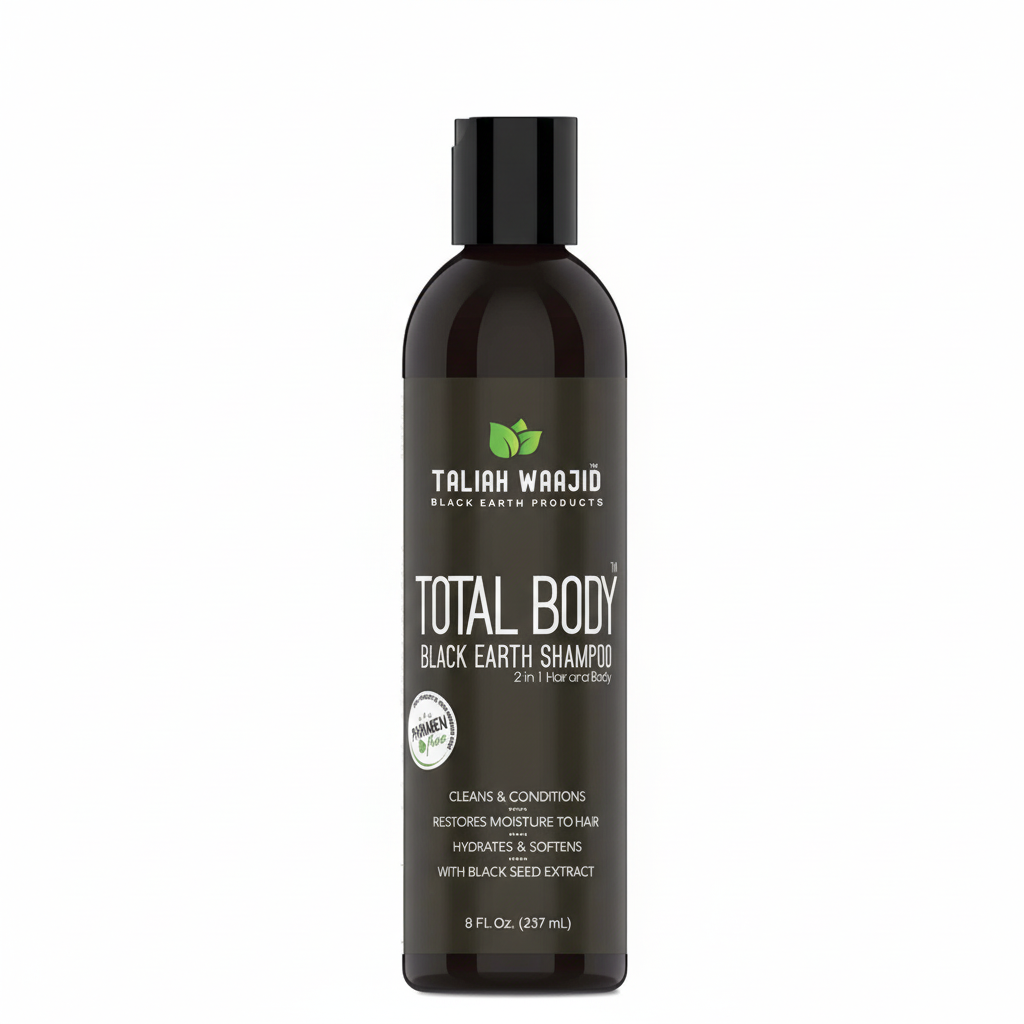 Taliah Waajid Total Body Black Earth Shampoo  2-In-1 Hair & Body 237ml