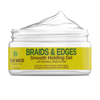 Taliah Waajid braids and edges smooth holding gel 8oz for strong hold flake free styling and sleek edges