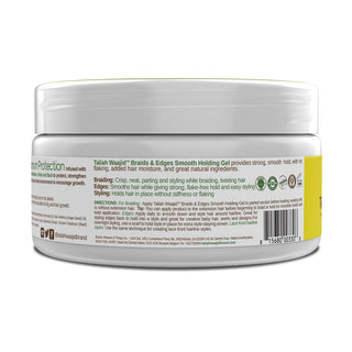 Taliah Waajid braids and edges smooth holding gel 8oz for strong hold flake free styling and sleek edges