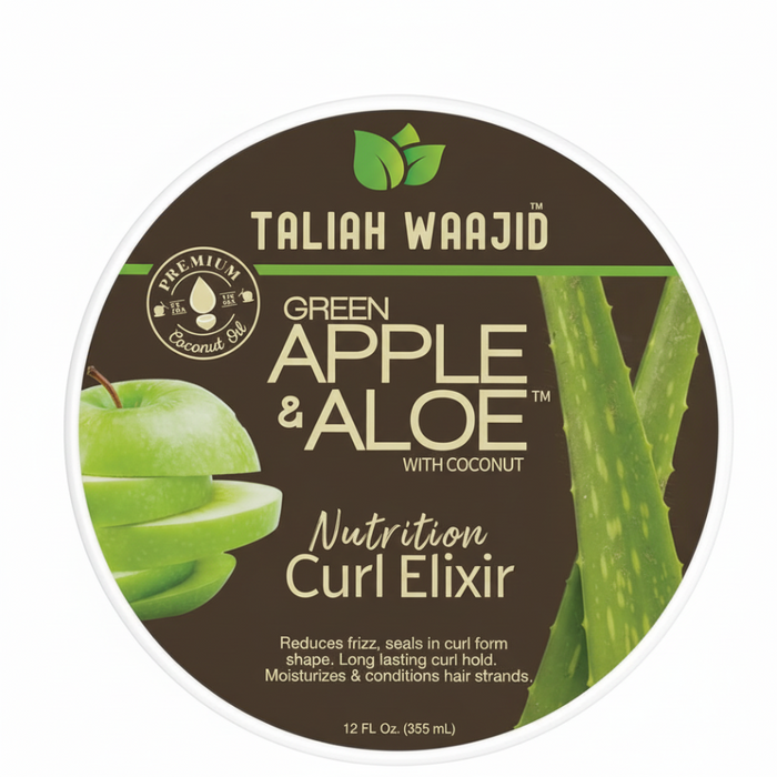 taliah waajid green apple aloe curl elixir define moisturize curls frizz control 355ml