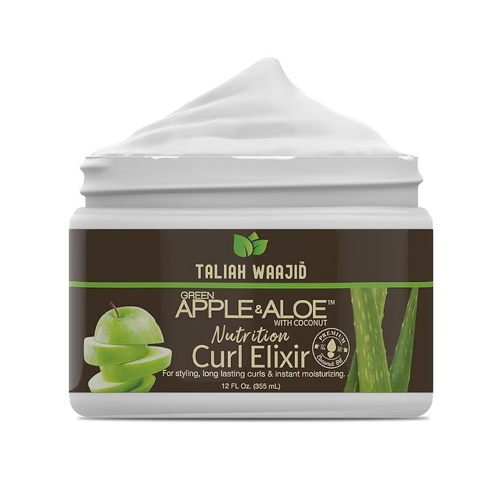 taliah waajid green apple aloe curl elixir define moisturize curls frizz control 355ml