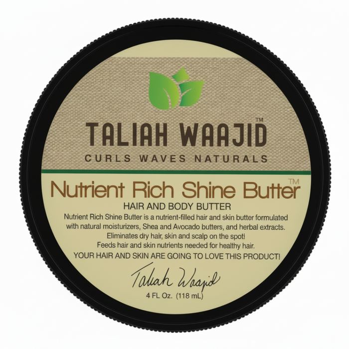taliah waajid nutrient rich shine butter 118ml moisturizing butter for soft smooth shiny healthy hair and hydrated glowing skin care