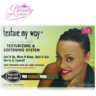 Texture My Way Texturizing & Softening System 1 Complete Application | No-Lye Hair Texturizer
