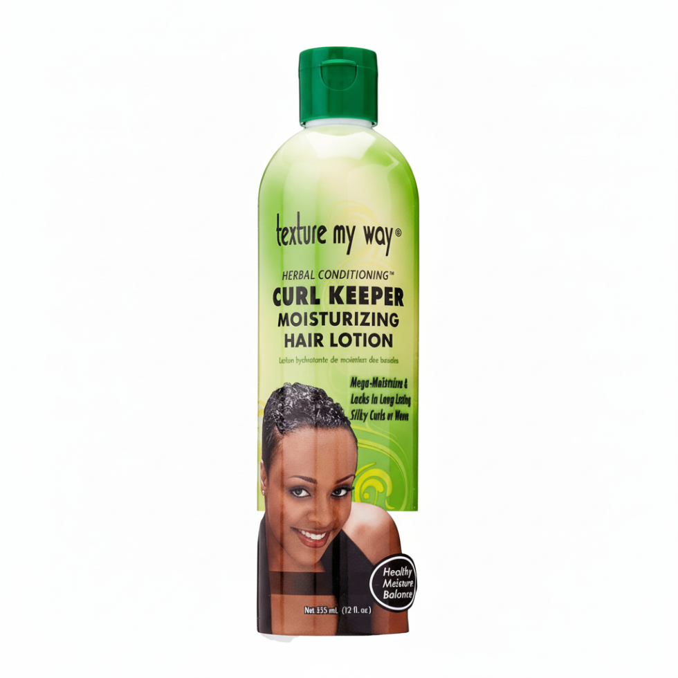 texture my way curl keeper moisturizing hair lotion hydrate define curls frizz control soft smooth shiny natural hair
