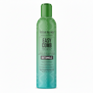 texture my way easy comb leave in detangling creme moisturizing softening frizz control smooth manageable shiny hair
