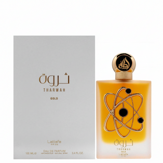 Tharwah Gold by Lattafa 100ml sweet floral vanilla amber long lasting unisex perfume
