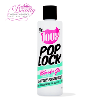 The Doux POP LOCK Wash + Go 5-Day Curl Forming Glaze 8oz | Firm Hold & Shine for Long-Lasting Curls