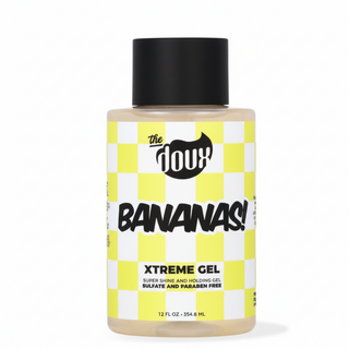 the doux bananas xtreme gel extreme hold flexible styling frizz control flake free shine