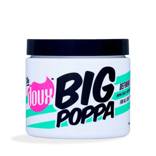 the doux big poppa defining gel 16oz humidity resistant curl definition frizz control strong hold shine