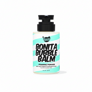 the doux bonita bubble balm foaming pomade cream to foam styler define curls frizz control shine