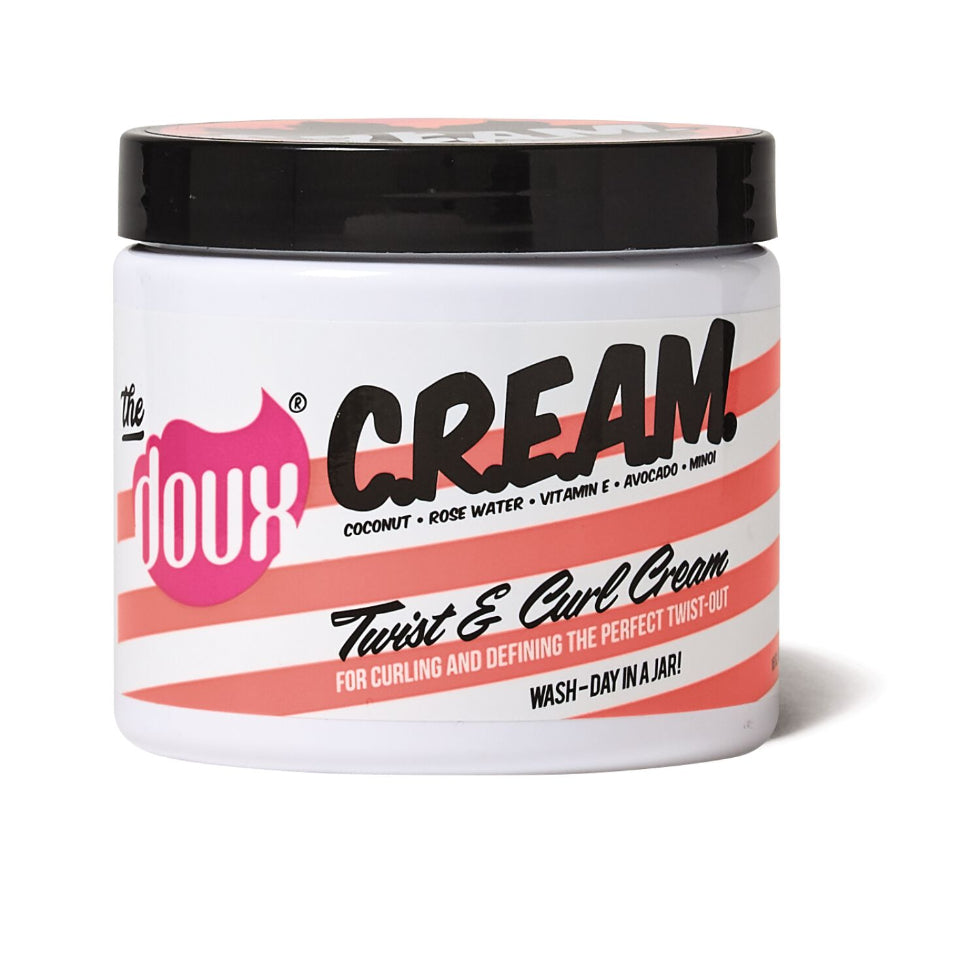 the doux cream twist curl cream 16oz moisture definition frizz control soft shiny curls