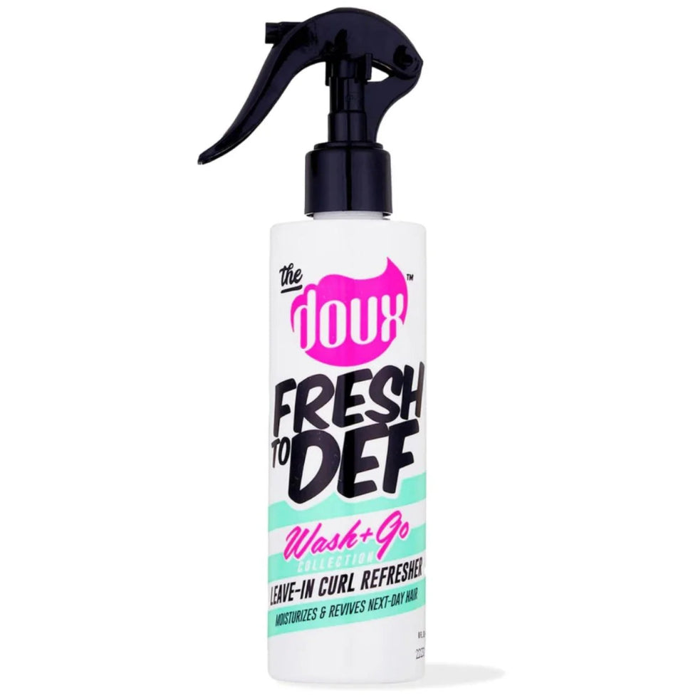 the doux fresh to def leave in curl refresher 8oz hydrate revive curls frizz control lightweight shine