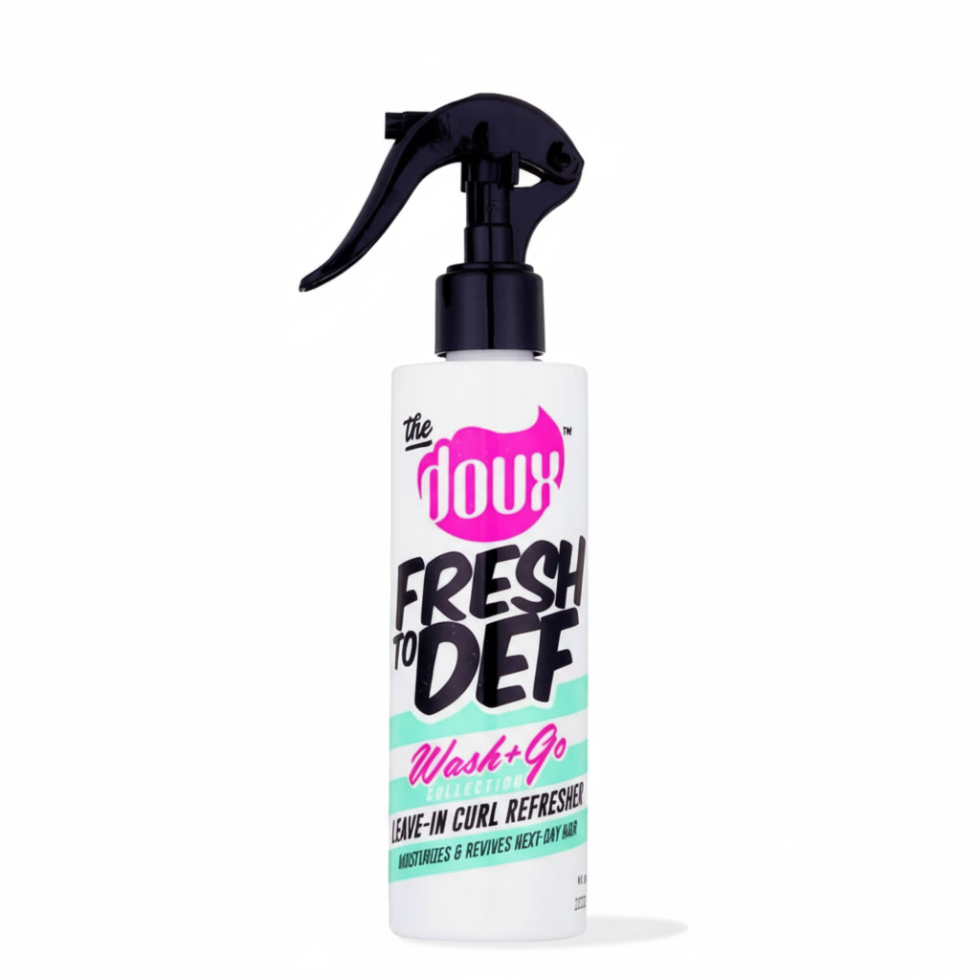 the doux fresh to def curl refresher leave in wash and go reviver hydrate define curls frizz control