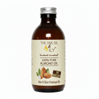 the one and oily 100 pure almond oil 200ml nourishing hair and skin oil