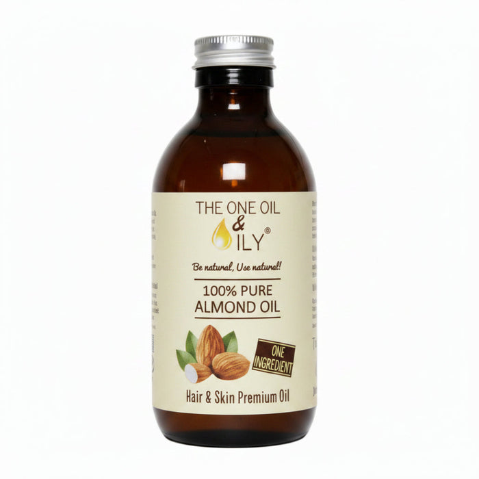 The One & Oily 100% Pure Almond Oil 200ml | Nourishing Hair & Skin Oil