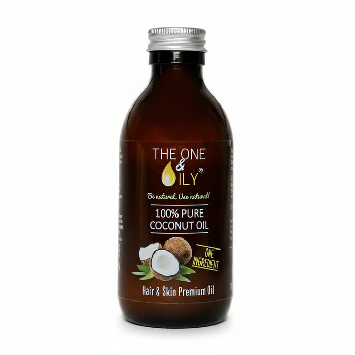 the one and oily 100 pure coconut oil 200ml nourishing hair and skin oil