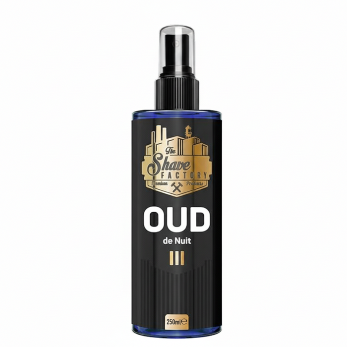 The Shave Factory After Shave Cologne Oud De Nuit III 250ml | Fresh Oud Scent