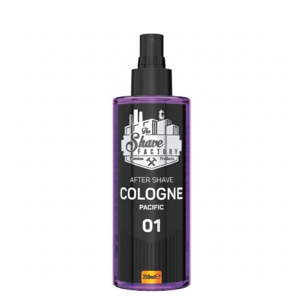 the shave factory after shave cologne pacific 01 250ml cooling fresh aquatic post shave skin care cologne
