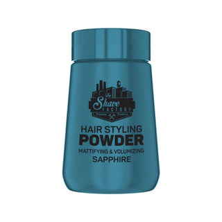 the shave factory sapphire powder wax for volume matte texture and flexible hold hair