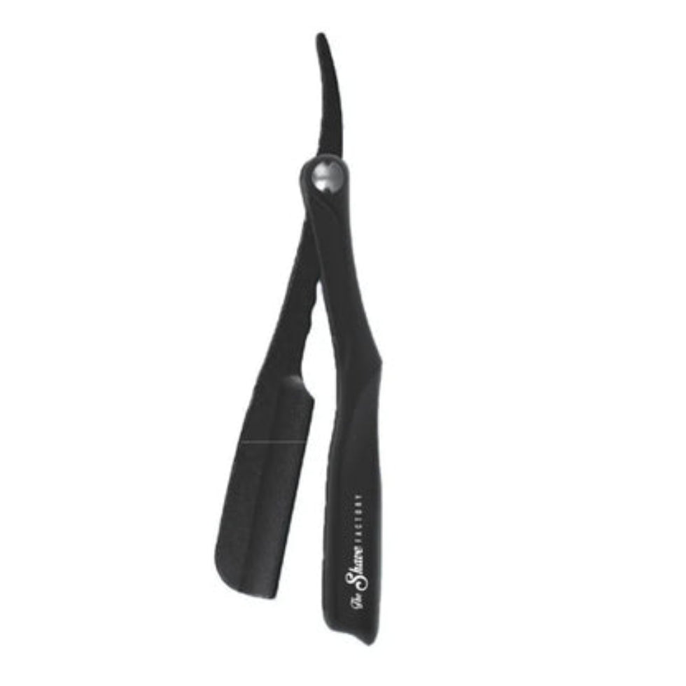 the shave factory sleek straight razor premium barber shaving tool for precise grooming