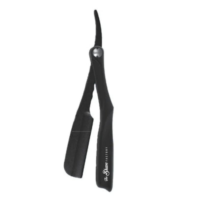 the shave factory sleek straight razor premium barber shaving tool for precise grooming