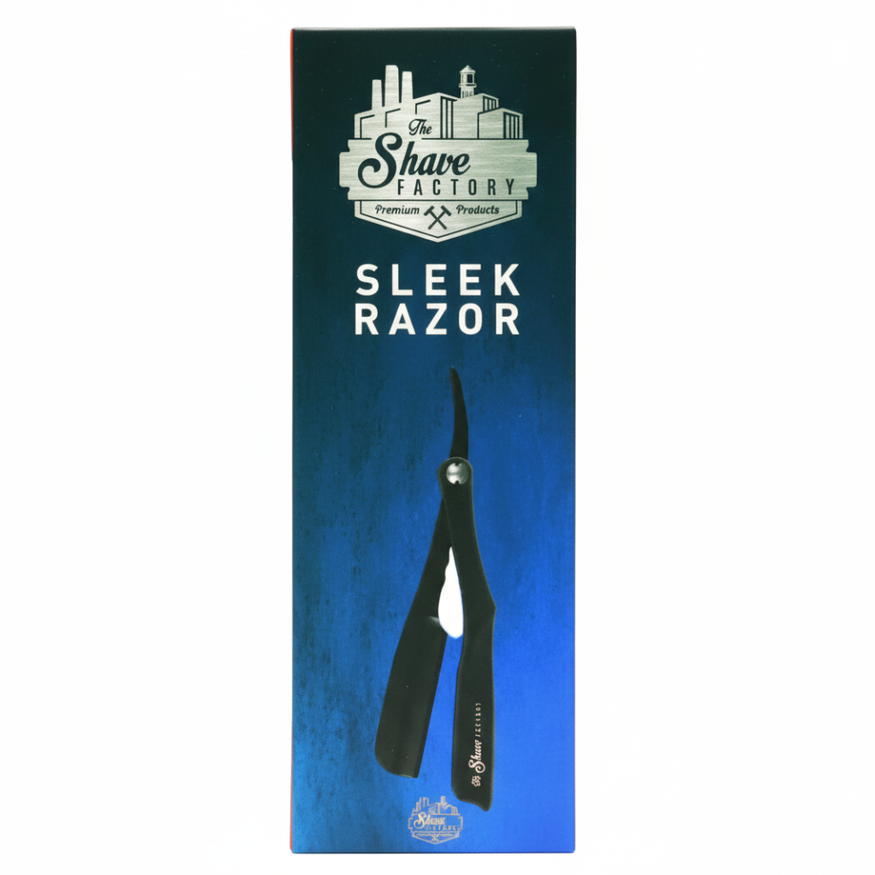 the shave factory sleek straight razor premium barber shaving tool for precise grooming
