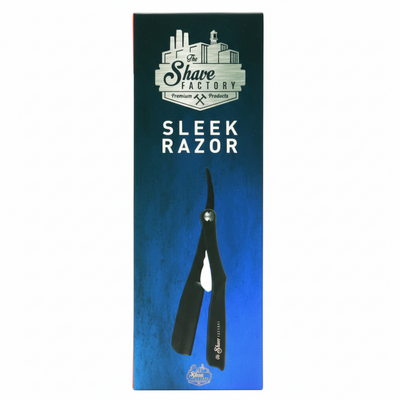 the shave factory sleek straight razor premium barber shaving tool for precise grooming