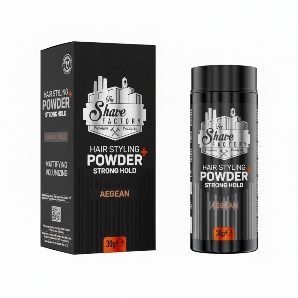 the shave factory aegean 09 styling powder for strong hold volume matte textured hair