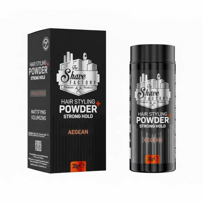 the shave factory aegean 09 styling powder for strong hold volume matte textured hair