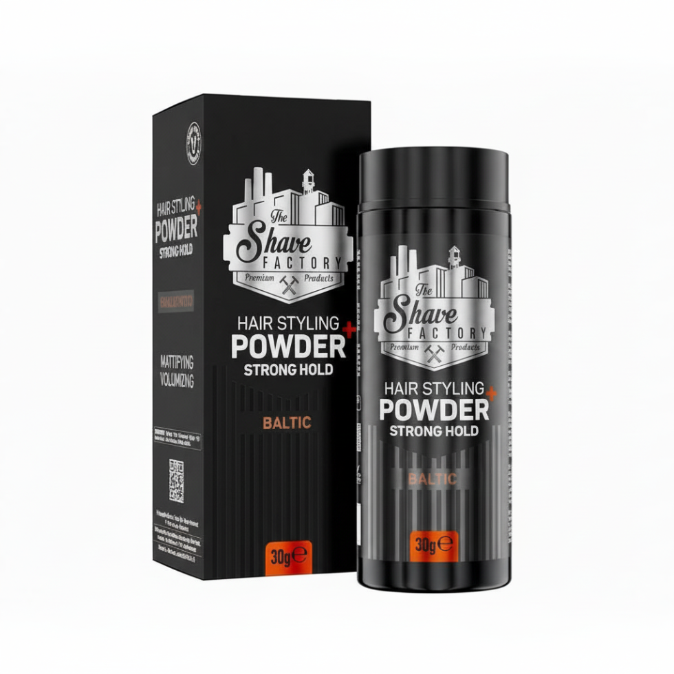 the shave factory baltic 11 styling powder for strong hold volume matte textured hair