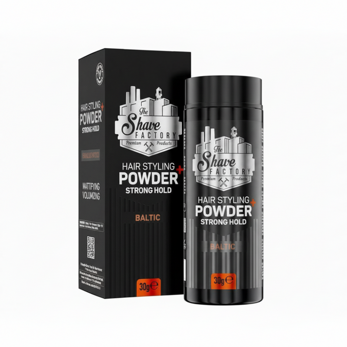 the shave factory baltic 11 styling powder for strong hold volume matte textured hair