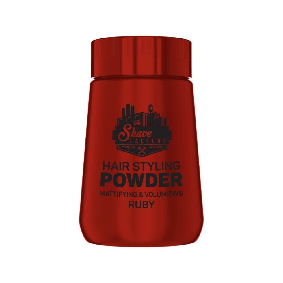 the shave factory ruby styling powder for volume matte finish textured hair