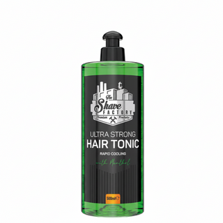 the shave factory ultra strong hair tonic 500ml menthol cooling scalp refresh stimulating hair care tonic
