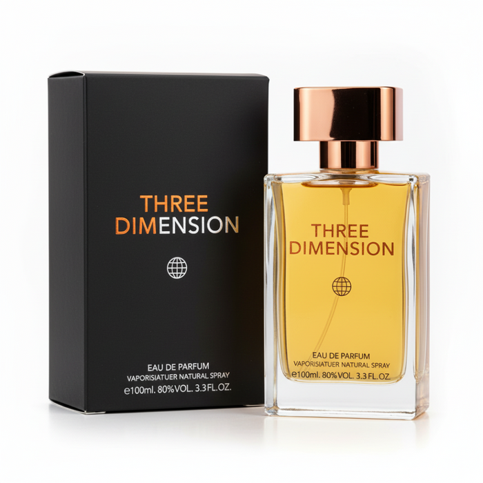 Three Dimension EDP 100ml | Fragrance World Fresh Woody Masculine Perfume