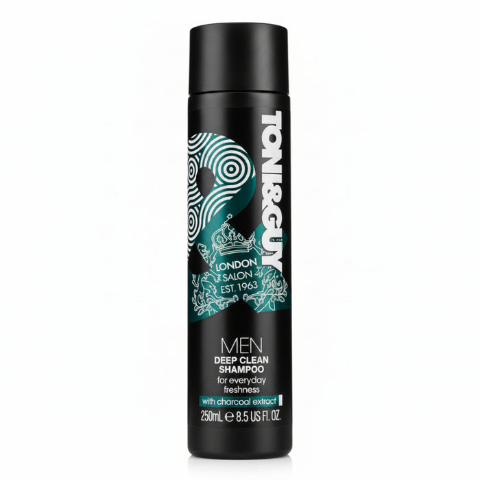 Toni & Guy Men Charcoal Shampoo 250ml | Deep Clean Detox Hair Care
