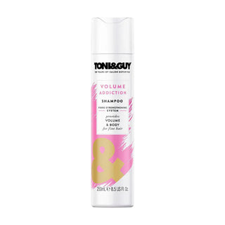 toni and guy volume addiction shampoo 250ml hair volumizing shampoo root lift fuller thicker hair care salon quality volume boost product