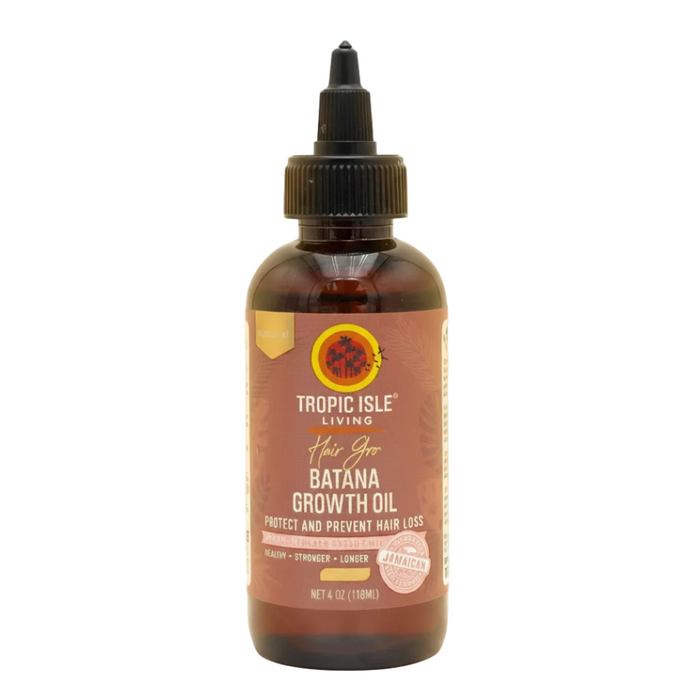 tropic isle batana growth oil 4oz for hair repair strengthening scalp nourishment moisture and hair growth support care
