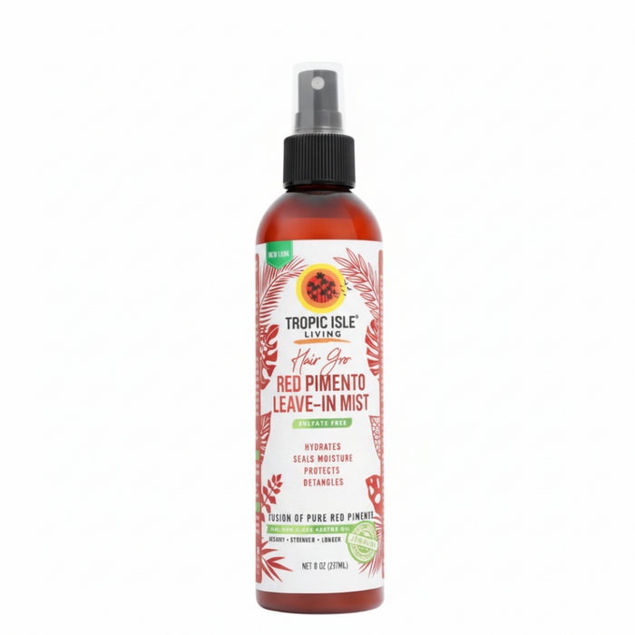 Tropic Isle Hair Gro Red Pimento Leave-In Mist 8oz | Strengthen & Moisturize